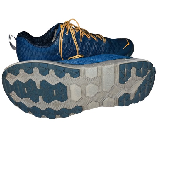 Blue w yellow laces Hoka men's sneakers size 12 - Picture 5 of 5